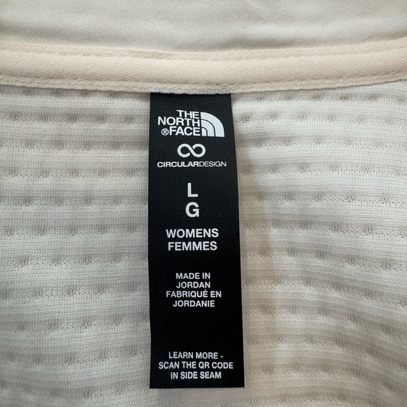 The North Face Women's DOTKNITT™ Thermal ¼-Zip Pullover Size L NWT White Dune - Picture 16 of 16